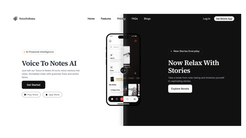 Voice to Text AI  VoiceToNotes screenshot